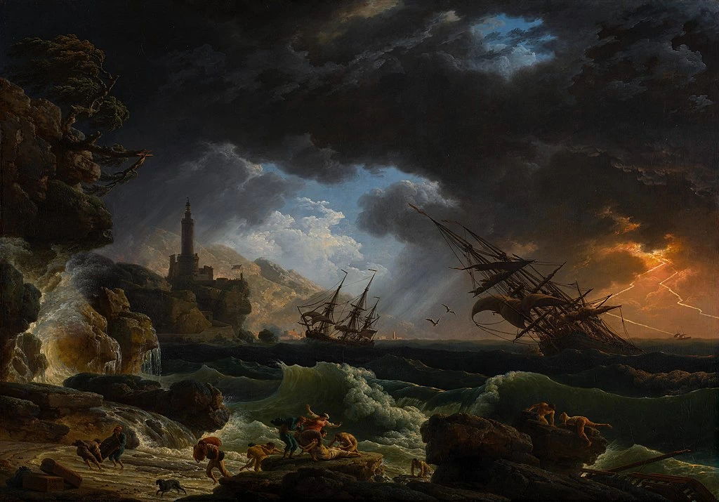  196-Un naufragio in mari tempestosi-National Gallery Londra 